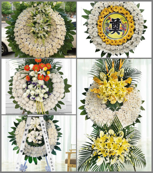 河南南阳新野县施庵镇黄李村花圈速递